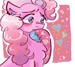 Size: 1280x1137 | Tagged: safe, artist:dmitrymemovznok, derpibooru import, pinkie pie, earth pony, pony, heart, solo