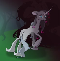 Size: 1480x1500 | Tagged: safe, artist:0xyr0, derpibooru import, oleander, them's fightin' herds, butt, community related, darkness, plot, pure oleander