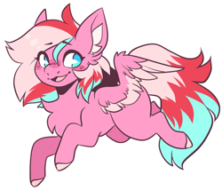 Size: 2400x2054 | Tagged: safe, artist:koboldcourier, derpibooru import, oc, oc only, oc:peachie fuzz, pegasus, pony, chibi, simple background, solo, transparent background