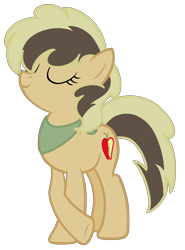 Size: 952x1288 | Tagged: safe, artist:stack-of-cookies, derpibooru import, oc, oc only, oc:gala apple, earth pony, pony, base used, female, mare, offspring, parent:applejack, parent:caramel, parents:carajack, simple background, solo, transparent background