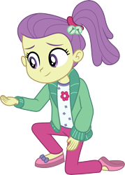 Size: 3000x4185 | Tagged: safe, artist:cloudyglow, lily pad (equestria girls), human, better together, equestria girls, spring breakdown, .ai available, child, clothes, female, high res, pants, simple background, slippers, solo, transparent background, vector