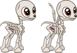 Size: 1518x1053 | Tagged: safe, artist:lightningbolt, derpibooru exclusive, derpibooru import, pegasus, pony, skeleton pony, .svg available, bone, folded wings, magic organ, male, nose piercing, pierce the veil, piercing, ponified, simple background, skeleton, skull, solo, species swap, spread wings, stallion, svg, transparent background, vector, vic fuentes, wings