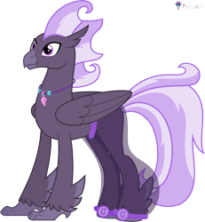 Size: 4000x4336 | Tagged: safe, artist:melisareb, derpibooru import, part of a set, hippogriff, .svg available, absurd resolution, alphabet lore, crossover, g, hippogriffied, jewelry, male, necklace, simple background, solo, species swap, stallion, transparent background, vector, wings