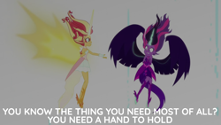 Size: 1920x1080 | Tagged: safe, derpibooru import, edit, edited screencap, editor:quoterific, screencap, midnight sparkle, sunset shimmer, twilight sparkle, equestria girls, friendship games, daydream shimmer, doctor who