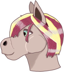 Size: 413x467 | Tagged: safe, artist:ncpilot, derpibooru import, oc, oc only, oc:brown betty, earth pony, pony, bust, doodle, earth pony oc, portrait, profile, simple background, solo, white background