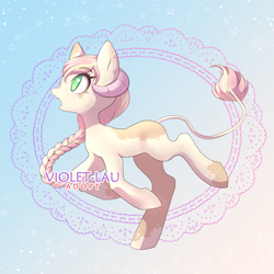 Size: 2717x2717 | Tagged: safe, artist:violet-lau, derpibooru import, oc, oc only, earth pony, pony, base used, braid, earth pony oc, eyelashes, female, leonine tail, mare, open mouth, solo, tail