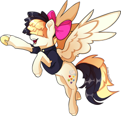 Size: 2883x2767 | Tagged: safe, alternate version, artist:sunny-synopsis, derpibooru import, songbird serenade, pegasus, my little pony: the movie, commission, commissioner:reversalmushroom, horseshoes, simple background, solo, transparent background