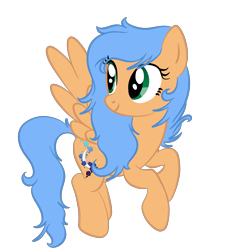 Size: 2000x2000 | Tagged: safe, artist:magicpebbles, derpibooru import, oc, oc:fae, pegasus, pony, female, looking back, mare, pegasus oc, simple background, solo, spread wings, transparent background, wings