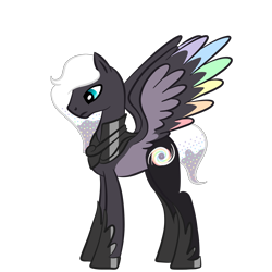 Size: 2000x2000 | Tagged: safe, artist:magicpebbles, derpibooru import, oc, oc:galaxy dust, pegasus, pony, base used, colored wings, male, multicolored wings, pegasus oc, simple background, solo, stallion, transparent background, wings