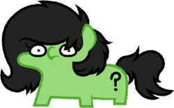 Size: 392x244 | Tagged: artist needed, safe, oc, oc:anon filly, simple background, transparent background