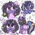 Size: 2000x2000 | Tagged: safe, artist:rivibaes, derpibooru import, oc, oc only, oc:rivibaes, pony, unicorn, bell, bubble, ethereal mane, female, filly, foal, heart butt, horn, jewelry, open mouth, plushie, simple background, solo, starry mane, stars, tail, tail wrap, unicorn oc, white background