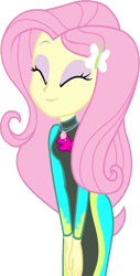 Size: 1283x2520 | Tagged: safe, artist:homersimpson1983, derpibooru import, edit, edited screencap, screencap, fluttershy, better together, equestria girls, forgotten friendship, background removed, clothes, female, fluttershy's wetsuit, not a vector, simple background, solo, swimsuit, transparent background, wetsuit
