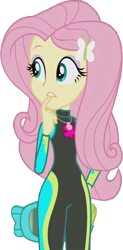 Size: 1236x2520 | Tagged: safe, artist:homersimpson1983, derpibooru import, edit, edited screencap, screencap, fluttershy, equestria girls, equestria girls series, unsolved selfie mysteries, background removed, clothes, dive mask, female, fluttershy's wetsuit, goggles, not a vector, simple background, snorkel, solo, swimsuit, transparent background, wetsuit