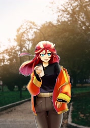 Size: 2480x3508 | Tagged: safe, artist:zeng_shuai_qi, derpibooru import, sunset shimmer, equestria girls, female, solo