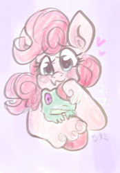 Size: 1640x2360 | Tagged: safe, artist:mimiporcellini, derpibooru import, gummy, pinkie pie, doodle