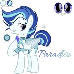 Size: 2048x2048 | Tagged: safe, artist:harmonyvitality-yt, derpibooru import, oc, oc only, oc:paradise, pegasus, pony, armor, base used, colored wings, hoof on chest, male, offspring, parent:princess cadance, parent:shining armor, parents:shiningcadance, pegasus oc, simple background, solo, stallion, transparent background, two toned wings, wings