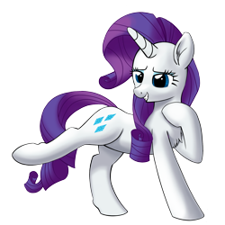 Size: 2160x2160 | Tagged: safe, artist:stellardust, derpibooru import, rarity, pony, unicorn, chest fluff, ear fluff, ears, female, high res, lidded eyes, mare, pose, simple background, smiling, solo, transparent background