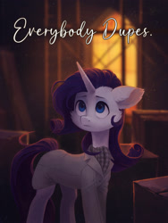 Size: 1500x1999 | Tagged: safe, artist:koviry, derpibooru import, rarity, pony, unicorn, fanfic, fanfic art, fanfic cover, solo