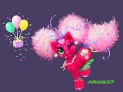 Size: 1213x911 | Tagged: safe, artist:dragonae, derpibooru import, pinkie pie, earth pony, g4, clothes, leg warmers, redesign, unshorn fetlocks