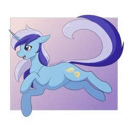 Size: 1000x1000 | Tagged: safe, artist:maravor, derpibooru import, minuette, pony, unicorn, curved horn, female, horn, mare, solo