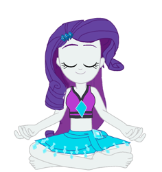 Size: 868x920 | Tagged: safe, artist:chrismc373, derpibooru import, rarity, equestria girls, clothes, meditating, simple background, solo, swimsuit, transparent background