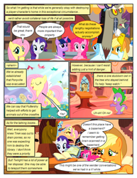 Size: 612x792 | Tagged: safe, artist:newbiespud, derpibooru import, edit, edited screencap, screencap, applejack, discord, fluttershy, owlowiscious, pinkie pie, rainbow dash, rarity, spike, twilight sparkle, bird, draconequus, dragon, earth pony, owl, pegasus, pony, unicorn, comic:friendship is dragons, book, comic, dialogue, eyelashes, female, hat, male, mane seven, mane six, mare, reading, screencap comic