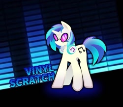 Size: 901x785 | Tagged: safe, artist:partyponypower, derpibooru import, dj pon-3, vinyl scratch, pony, unicorn, glasses, headphones, solo, standing