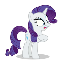 Size: 5000x5000 | Tagged: safe, artist:gypsykumquat, derpibooru import, rarity, pony, unicorn, .svg available, absurd resolution, female, hoof on chest, inkscape, show accurate, simple background, solo, surprised, transparent background, vector