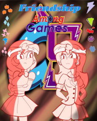 Size: 256x318 | Tagged: safe, derpibooru import, sunset shimmer, human, fanfic:friendship among games, equestria girls, fanfic, fanfic art, fanfic cover