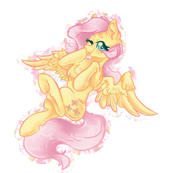 Size: 2000x2000 | Tagged: safe, artist:dankpegasista, derpibooru import, fluttershy, pegasus, pony, ;p, boop, chest fluff, cute, ear fluff, ears, flower, flowy mane, heart, heart eyes, long mane, looking at you, lying down, noseboop, one eye closed, outline, raised hoof, raised leg, shyabetes, small wings, solo, spread wings, tongue, tongue out, wingding eyes, wings