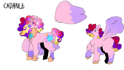 Size: 1137x640 | Tagged: safe, artist:nachosforfree, derpibooru import, princess cadance, alicorn, pegasus, pony, jewelry, regalia, side view, simple background, solo, spread wings, white background, wings