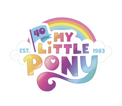 Size: 1696x1476 | Tagged: safe, derpibooru import, 40th anniversary, my little pony logo, official, simple background, white background