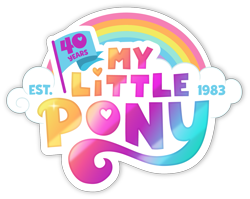 Size: 1507x1197 | Tagged: safe, derpibooru import, 40th anniversary, my little pony logo, no pony, official, simple background, transparent background