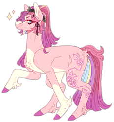 Size: 2291x2455 | Tagged: safe, artist:sleepy-nova, derpibooru import, oc, oc:roselia, earth pony, pony, female, mare, simple background, solo, transparent background