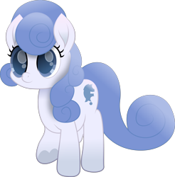 Size: 3854x3912 | Tagged: safe, alternate version, artist:lincolnbrewsterfan, derpibooru exclusive, derpibooru import, editor:nc-tv, earth pony, pony, my little pony: the movie, .svg available, adorable face, background pony, blue blur, blue eyes, blue mane, blue tail, curly hair, curly mane, curly tail, cute, cute smile, daylight, daytime, female, happy, high res, hoof heart, inkscape, mare, movie accurate, remake, remastered, simple background, solo, svg, tail, transparent background, underhoof, unnamed character, unnamed pony, vector, vector edit