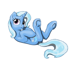 Size: 718x605 | Tagged: safe, artist:solixy406, derpibooru import, trixie, unicorn, lying, lying down, on back, simple background, solo, white background