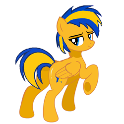 Size: 1280x1280 | Tagged: safe, artist:mlpfan3991, derpibooru import, oc, oc only, oc:flare spark, pegasus, pony, butt, female, mare, simple background, solo, transparent background
