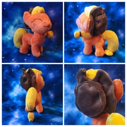 Size: 4096x4096 | Tagged: safe, artist:exobass, derpibooru import, applejack, chibi, hat, meplushyou pattern, plushie, present