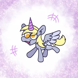 Size: 2048x2048 | Tagged: safe, artist:ponyvibe, derpibooru import, derpy hooves, pegasus, pony, female, hat, party hat, solo