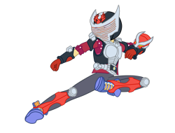 Size: 2300x1745 | Tagged: safe, artist:gmaplay, derpibooru import, flash sentry, human, equestria girls, clothes, duo, kamen rider, kamen rider ryuki, kick, ponied up, reference, school uniform, simple background, solo, spanish description, transparent background