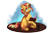 Size: 3000x2000 | Tagged: safe, artist:jazzwolfblaze, derpibooru import, sunset shimmer, pony, unicorn, equestria girls, book, eyebrows, eyelashes, female, fluffy, green eyes, horn, looking at you, no pupils, nostrils, simple background, sitting, snout, solo, tail, transparent background, two toned hair, two toned tail, unicorn horn