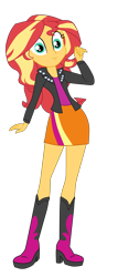 Size: 1900x4443 | Tagged: safe, artist:gmaplay, derpibooru import, sunset shimmer, equestria girls, boots, shoes, simple background, solo, transparent background