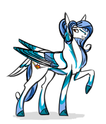 Size: 455x532 | Tagged: safe, artist:snedrir, derpibooru import, oc, oc:snedrir, pegasus, pony, raised hoof, raised leg, simple background, white background