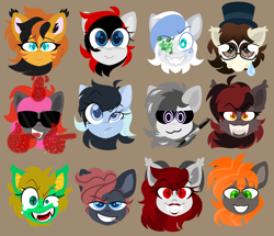 Size: 2994x2573 | Tagged: safe, artist:crazysketch101, derpibooru import, oc, oc:ashton burnside, oc:astarte rosaceae, oc:bazou, oc:cyaera, oc:lil darkie, oc:vani, bat pony, pony, undead, unicorn, vampire, vampony