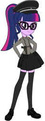 Size: 1536x4096 | Tagged: safe, artist:edy_january, derpibooru import, edit, sci-twi, twilight sparkle, human, equestria girls, base used, call of duty, call of duty zombies, clothes, doctor, edward richtofen, german, german twilight, glasses, group 935, gun, handgun, hat, long socks, medic, military, military uniform, miniskirt, pistol, science, simple background, skirt, socks, soldier, thigh highs, transparent background, ultimis, uniform, updated, vector, vector edit, vector used, walther p38, weapon, wehrmacht, world war ii