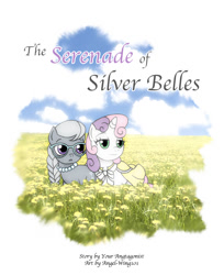 Size: 978x1200 | Tagged: safe, artist:angel-wing101, derpibooru import, silver spoon, sweetie belle, cover art