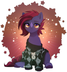 Size: 1988x2112 | Tagged: safe, artist:avrameow, derpibooru import, part of a set, oc, oc only, earth pony, pony, clothes, commission, earth pony oc, oversized clothes, simple background, solo, sweater, transparent background, ych result