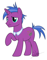 Size: 5000x6407 | Tagged: safe, artist:kaitykat117, derpibooru import, oc, oc:maillard skillet(kaitykat), changeling, unicorn, base used, clothes, frown, high res, raised hoof, raised leg, short tail, simple background, tail, transparent background, vector