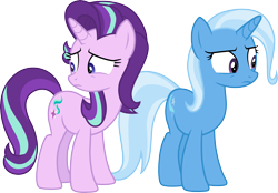 Size: 4312x3000 | Tagged: safe, artist:cloudyglow, derpibooru import, starlight glimmer, trixie, road to friendship, .ai available, simple background, transparent background, vector