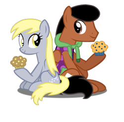 Size: 1824x1788 | Tagged: safe, artist:tmntmlp4ever2000, derpibooru import, derpy hooves, oc, pony, base used, food, muffin, simple background, transparent background